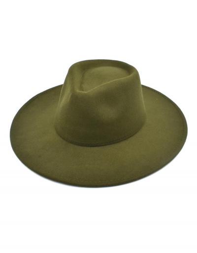 Replica Classic Style Plain Woolen Fedora Hat #799476 $11.10 USD for Wholesale