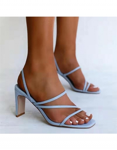  Casual Solid Simple High Heels Sandals #799477 $18.70 USD, Wholesale Fashion Heels