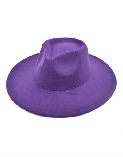 Replica Modern Solid Color Wide Brim Cap For Unisex #799478 $11.54 USD for Wholesale