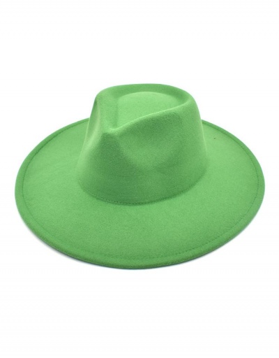 Replica Modern Solid Color Wide Brim Cap For Unisex #799478 $11.54 USD for Wholesale