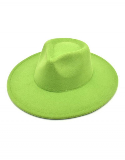 Replica Modern Solid Color Wide Brim Cap For Unisex #799478 $11.54 USD for Wholesale