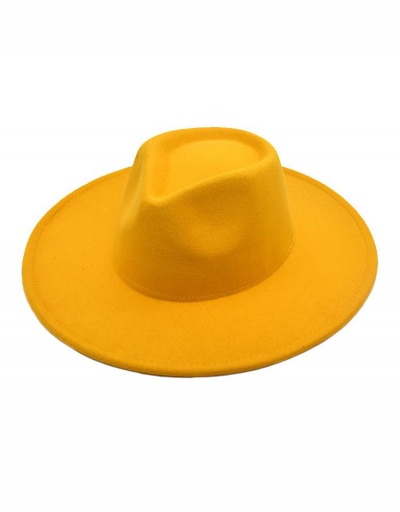 Replica Modern Solid Color Wide Brim Cap For Unisex #799478 $11.54 USD for Wholesale