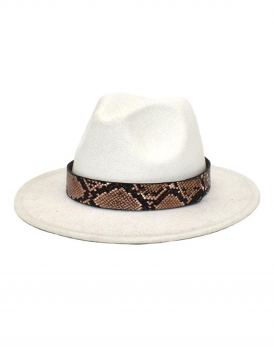 Individual Snake Print Wide Brim Cap #799489 $11.83 USD, Wholesale Fashion Hats