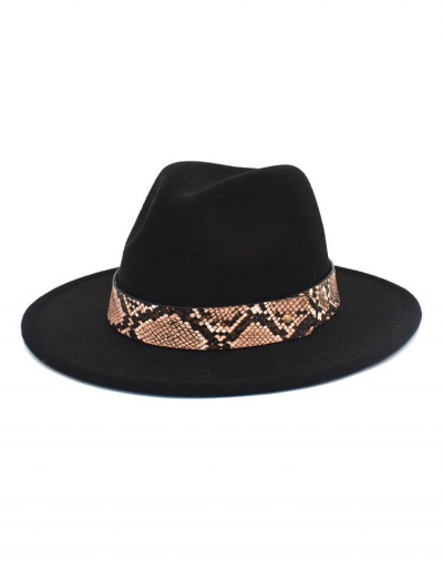 Replica Individual Snake Print Wide Brim Cap #799489 $11.83 USD for Wholesale