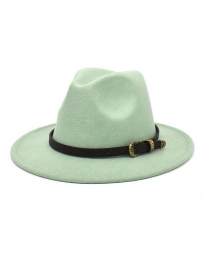 Replica Fall Winter Solid Hot Sell Woolen Fedora Hat #799493 $12.12 USD for Wholesale