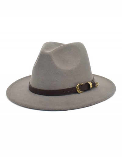 Replica Gentle Solid Color Unisex Wide Brim Cap #799495 $11.65 USD for Wholesale