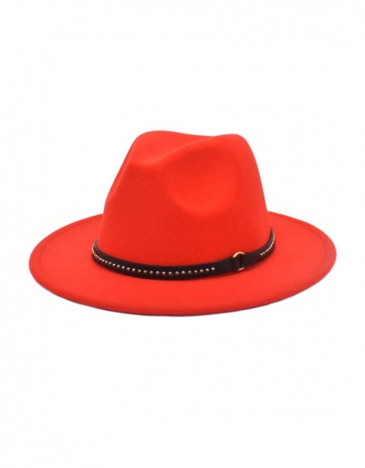 Replica British Style Solid Trendy Fedora Hat #799505 $11.65 USD for Wholesale