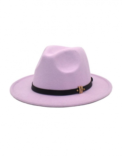 Replica Gentle Solid Wide Brim Jazz Hat #799507 $10.85 USD for Wholesale