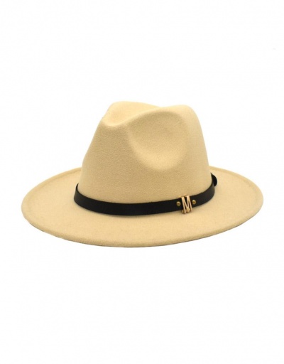 Replica Gentle Solid Wide Brim Jazz Hat #799507 $10.85 USD for Wholesale