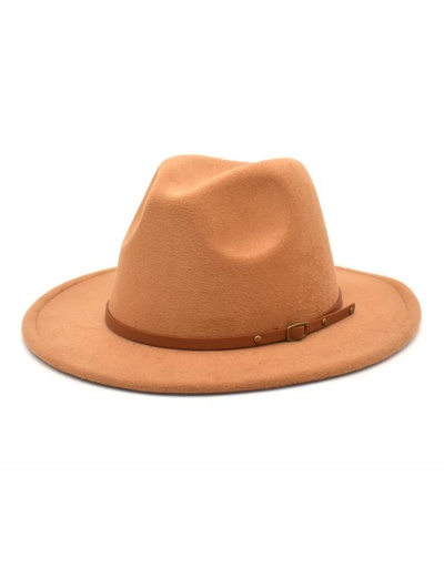 Simple Solid Easy Match Perform Fedora Hat #799512 $11.72 USD, Wholesale Fashion Hats