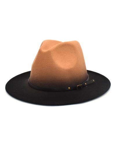 Replica New European Style Gradient Color Fedora Hat #799520 $12.69 USD for Wholesale