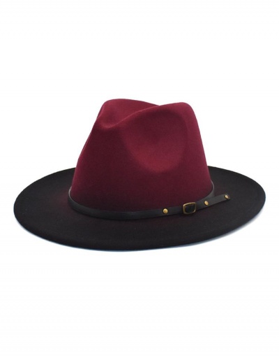 Replica New European Style Gradient Color Fedora Hat #799520 $12.69 USD for Wholesale