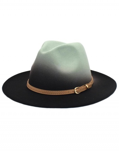 Replica Vintage Contrast Color Belt Wide Brim Hat For Unisex #799524 $12.48 USD for Wholesale