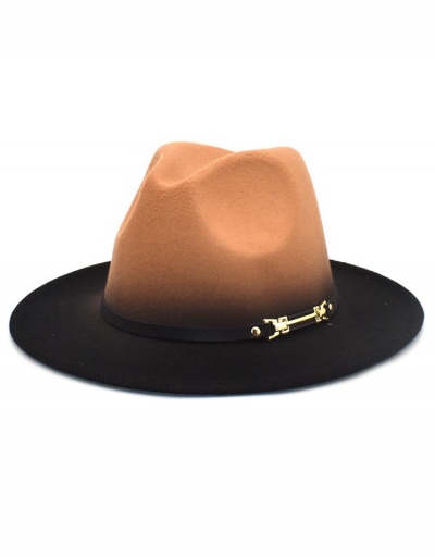 Replica Trendy Gradient Color Popular Unisex Fedora Hat #799526 $13.18 USD for Wholesale