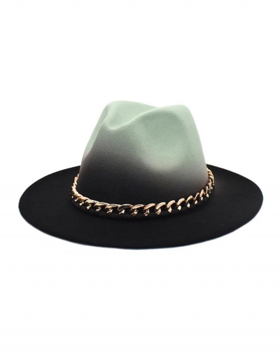 Replica Adorable Versatile Gradient Color Chain Wide Brim Hat #799534 $15.15 USD for Wholesale