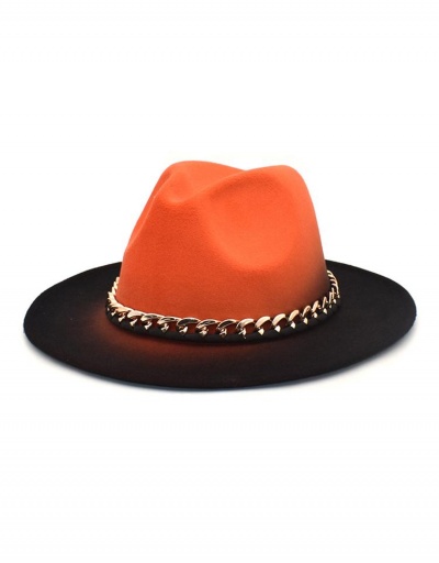 Replica Adorable Versatile Gradient Color Chain Wide Brim Hat #799534 $15.15 USD for Wholesale