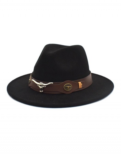 Replica Winter Solid Woolen Felt Unisex Fedora Hat #799535 $13.18 USD for Wholesale