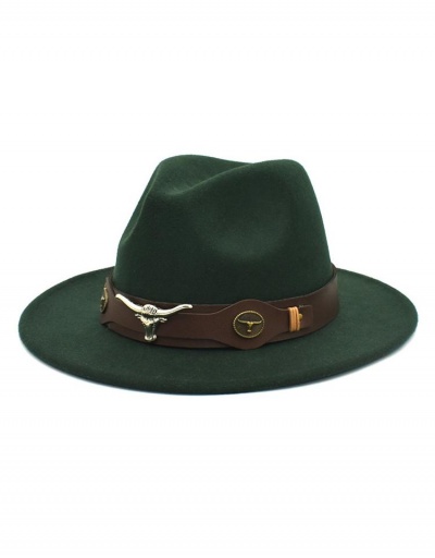 Replica Winter Solid Woolen Felt Unisex Fedora Hat #799535 $13.18 USD for Wholesale