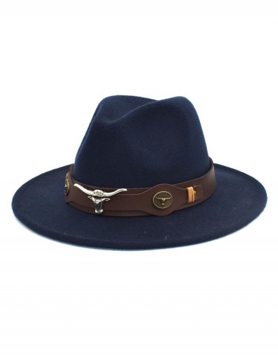 Replica Winter Solid Woolen Felt Unisex Fedora Hat #799535 $13.18 USD for Wholesale