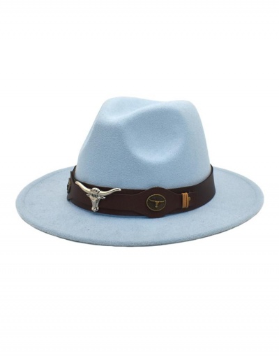 Replica Euro Style Plain Wide Brim Fedora Hat  #799539 $13.18 USD for Wholesale