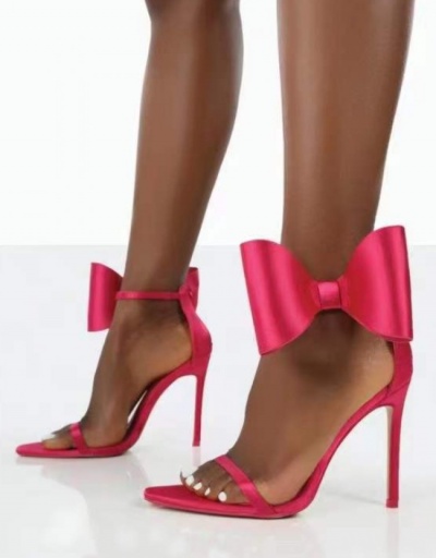 Ladies Bow  Pointed Stiletto Heeled Sandals  #799540 $25.35 USD, Wholesale Fashion Heels