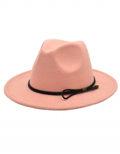 Replica Plain Big Brim All-Match Fedora Hat #799554 $10.85 USD for Wholesale