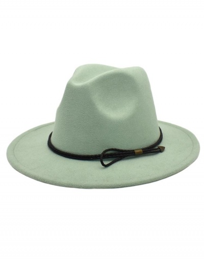 Replica Plain Big Brim All-Match Fedora Hat #799554 $10.85 USD for Wholesale