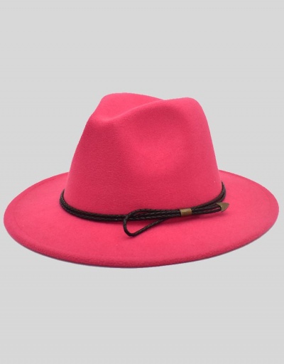 British Style Solid Versatile Jazz Hat #799556 $11.72 USD, Wholesale Fashion Hats