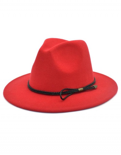 Replica British Style Solid Versatile Jazz Hat #799556 $11.72 USD for Wholesale