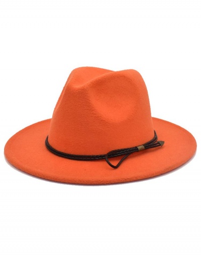 Replica British Style Solid Versatile Jazz Hat #799556 $11.72 USD for Wholesale