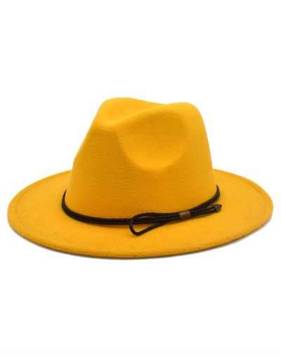 Replica British Style Solid Versatile Jazz Hat #799556 $11.72 USD for Wholesale