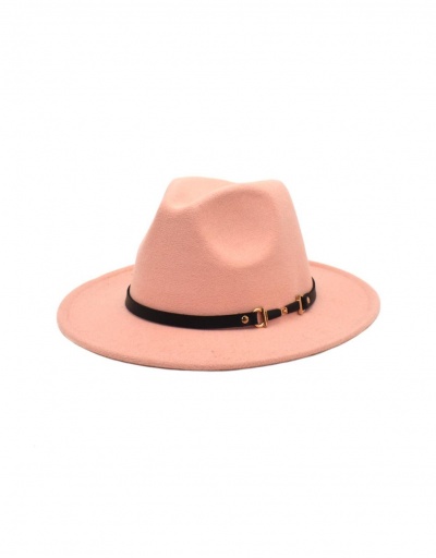 Popular Solid Easy Match Fedora Hat For Winter #799558 $10.85 USD, Wholesale Fashion Hats