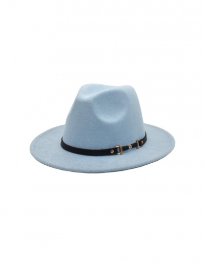 Replica Popular Solid Easy Match Fedora Hat For Winter #799558 $10.85 USD for Wholesale