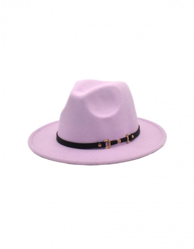 Replica Popular Solid Easy Match Fedora Hat For Winter #799558 $10.85 USD for Wholesale