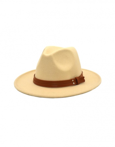 Adorable Plain Wide Brim Hat For Unisex #799562 $11.10 USD, Wholesale Fashion Hats