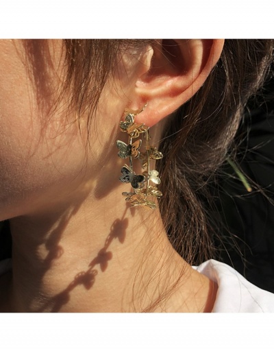 Replica  Exaggerated Style Butterfly Shape Pure Color Earrings #799564 $6.40 USD for Wholesale