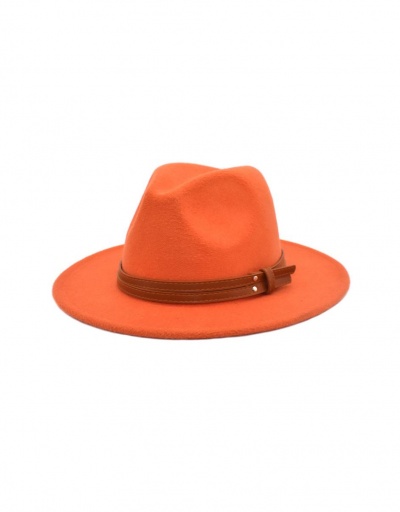 Vintage Solid Belt Couple Fedora Hat #799569 $11.54 USD, Wholesale Fashion Hats