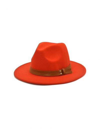 Replica Vintage Solid Belt Couple Fedora Hat #799569 $11.54 USD for Wholesale