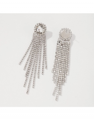 Replica  Personalized Retro Style Tassels Rhinestone Earrings #799571 $9.63 USD for Wholesale