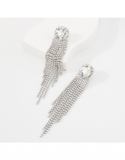 Replica  Personalized Retro Style Tassels Rhinestone Earrings #799571 $9.63 USD for Wholesale