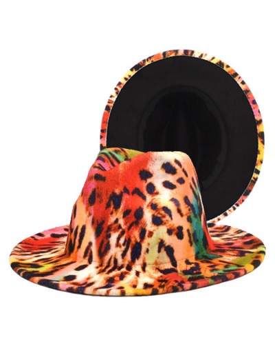 Street Leopard Winter Colored Fedora Cap #799572 $12.29 USD, Wholesale Fashion Hats