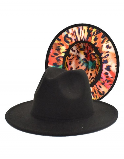 Replica Street Leopard Winter Colored Fedora Cap #799572 $12.29 USD for Wholesale