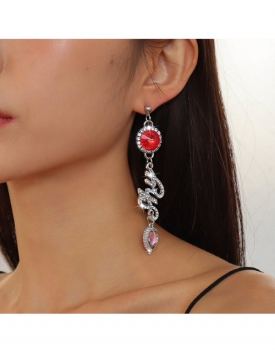 Replica  Asymmetric Design Rhinestone Earrings For Women #799573 $8.12 USD for Wholesale