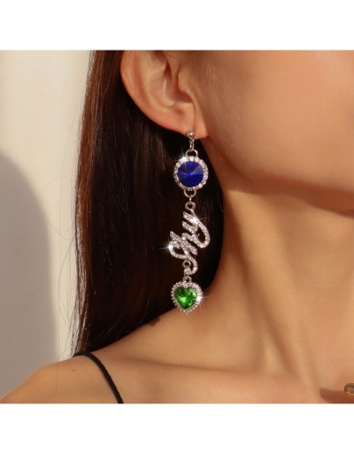 Replica  Asymmetric Design Rhinestone Earrings For Women #799573 $8.12 USD for Wholesale