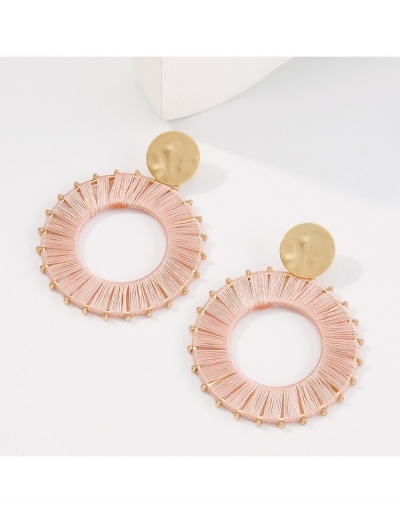 Replica  Retro Style Hollowed Out Weave Earrings #799575 $7.12 USD for Wholesale