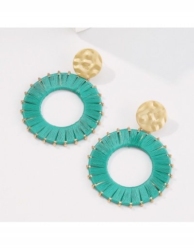 Replica  Retro Style Hollowed Out Weave Earrings #799575 $7.12 USD for Wholesale