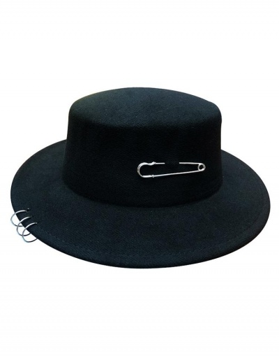 Hip Hop Pin Black Jazz Cap For Unisex #799576 $10.23 USD, Wholesale Fashion Hats