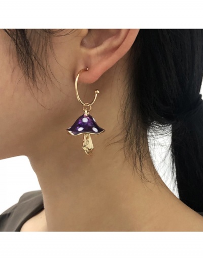  Cute Mushroom Shape Earrings For Women #799577 $5.62 USD, Wholesale Fashion Earrings