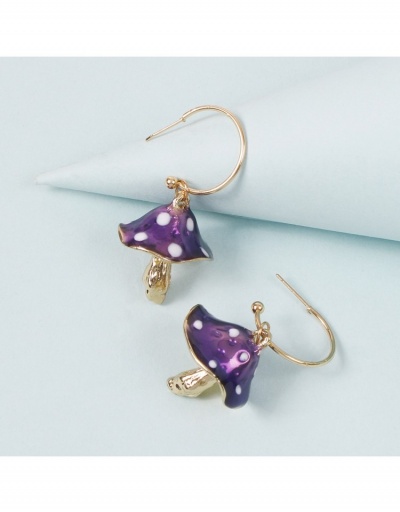 Replica  Cute Mushroom Shape Earrings For Women #799577 $5.62 USD for Wholesale