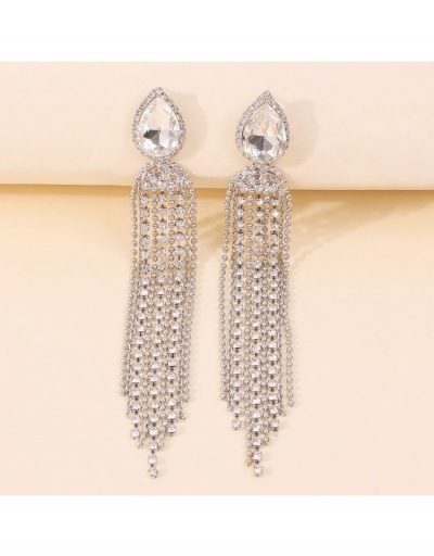 Replica  Fashion Rhinestone Long Tassel Earrings #799584 $8.10 USD for Wholesale